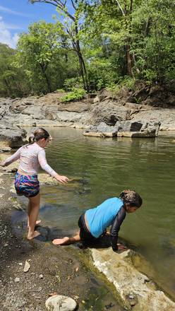 Wading in the river